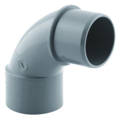 COUDE PVC A 87.30° POUR EVACUATION MALE FEMELLE 32