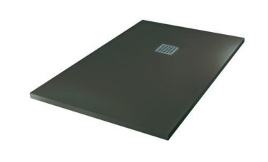 Receveur de douche résine de synthèse MINA gris anthracite 90x120