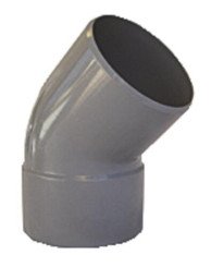 COUDE PVC A 45° POUR EVACUATION MALE FEMELLE 32