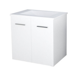 BLOC MEUBLE SUR PIEDS 80cm BLANC NEW YORK - BATHROOM THERAPY
