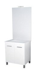 Meuble NEW YORK sur pieds 70cm blanc