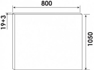 Miroir hydrofuge affleurant 80cm hauteur 1050mm - BATHROOM THERAPY