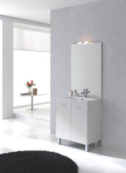 Meuble NEW YORK sur pieds 80cm blanc