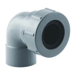Coude PVC 87°30 double femelle ø32 avec joint