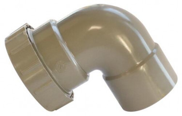 Coude PVC 87°30 double femelle ø32 avec joint