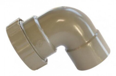 Coude PVC 87°30 double femelle ø40 avec joint 