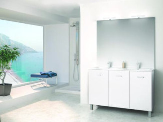 Caisson sur pieds blanc NEW YORK 120cm