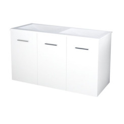 BLOC MEUBLE SUR PIEDS 120cm BLANC NEW YORK - BATHROOM THERAPY