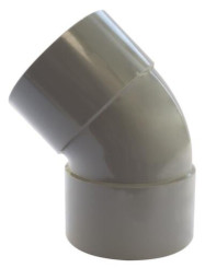 Coude PVC 45° double femelle ø100