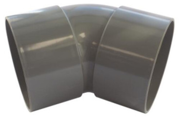 Coude PVC 45° double femelle ø100