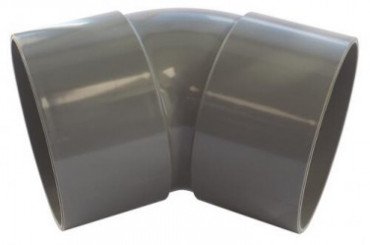 Coude PVC 45° double femelle ø80