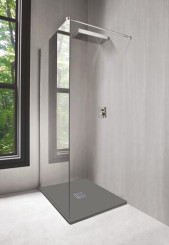 Receveur de douche résine de synthèse MINA gris anthracite 70x90