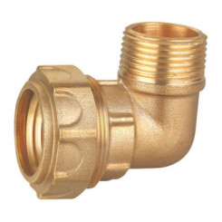 COUDE MALE LAITON POUR PE SEMI-RIGIDE Ø25-20/27