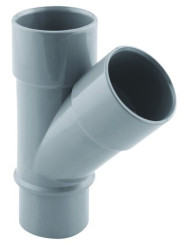 CULOTTE PVC A 45° POUR EVACUATION MALE FEMELLE 50