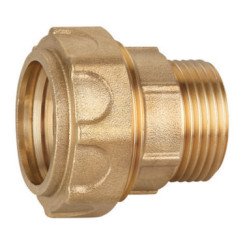 RACCORD MALE LAITON POUR PE SEMI-RIGIDE Ø20-15/21