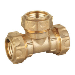 TE EGAL LAITON POUR PE Ø20 SEMI-RIGIDE