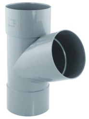 CULOTTE PVC A 67.30° POUR EVACUATION TRIPLE FEMELLE 100