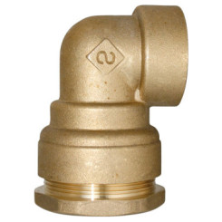 COUDE LAITON FEMELLE POUR TUBE PE Ø63-50/60 - PRONORM
