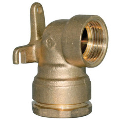 APPLIQUE LAITON POUR TUBE PE Ø20-15/21 - PRONORM