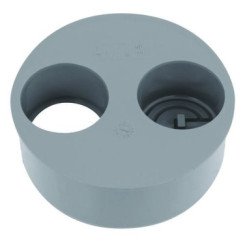 TAMPON DE REDUCTION PVC D.100-40-40 POUR EVACUATION 2 TROUS