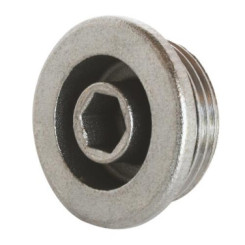 Bouchon de terminaison auto-étanche mâle 20/27 laiton nickelé