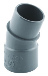 COUDE PVC A 20° POUR EVACUATION MALE FEMELLE 80