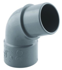COUDE PVC A 67.30° POUR EVACUATION MALE FEMELLE 32