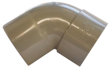 Coude PVC 67.30° mâle femelle ø80