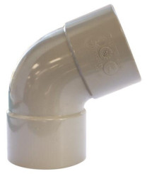 Coude PVC 67.30° double femelle ø40