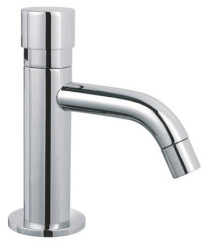 Robinet de lavabo temporisé chromé 
