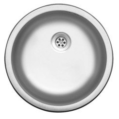 EVIER A ENCASTRER INOX ROND 44,6 cm