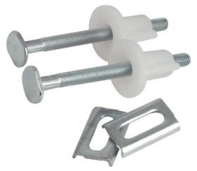 FIXATIONS D'ABATTANT DE CUVETTE INCLUS PLAQUETTES ACIER