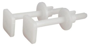 FIXATIONS D'ABATTANT DE CUVETTE EN POLYETHYLENE