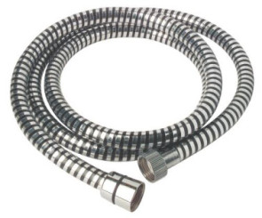 Flexible simple agrafage PVC renforcé spirale blanc/chrome 1,50m