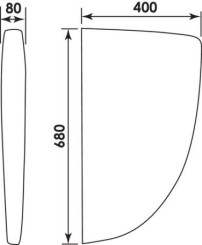 Séparateur d'urinoir