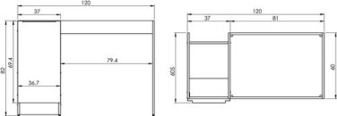 Meuble sous évier PMR 120cm