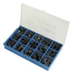 COFFRET PLASTIQUE DE CLAPETS PLEINS ASSORTIS CAOUTCHOUC NEOPAN