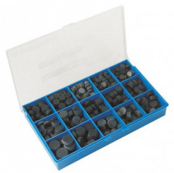 Coffret plastique de clapets pleins assortis caoutchouc neopan