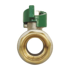 Vanne à sphère NF double mâle 26/34 à manette papillon