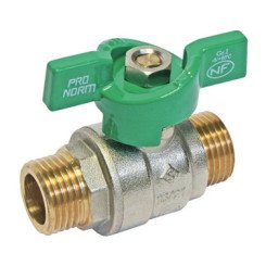 VANNE A SPHERE DOUBLE MALE NF 26/34 - MANETTE PAPILLON - PRONORM