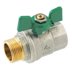 VANNE A SPHERE MALE FEMELLE NF 26/34 - MANETTE PAPILLON - PRONORM