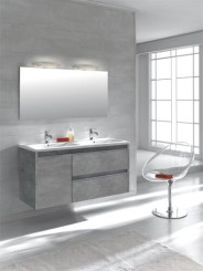 Plan vasque double céramique 120cm