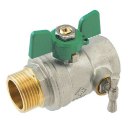 VANNE A SPHERE MALE FEMELLE A PURGE NF 26/34 - MANETTE PAPILLON - PRONORM