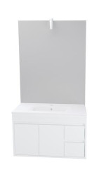 MEUBLE A SUSPENDRE 80cm LUMPUR MIROIR AFFLEURANT - BATHROOM THERAPY