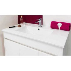 Meuble à suspendre 100cm lumpur miroir suspendu