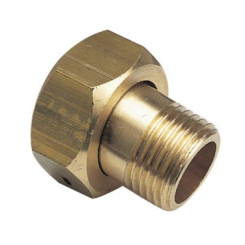 RACCORD 2 PIECES LAITON POUR COMPTEUR M26/34- ECROU 33/42