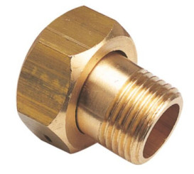 Raccord 2 pièces laiton pour compteur
