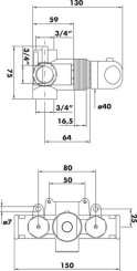Mitigeur thermostatique collectif