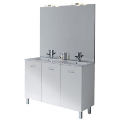 MEUBLE SUR PIEDS 120cm BLANC NEW YORK - BATHROOM THERAPY