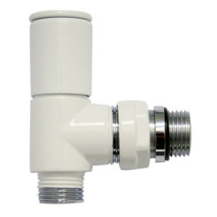 ROBINET MANUEL BLANC EQUERRE DESIGN